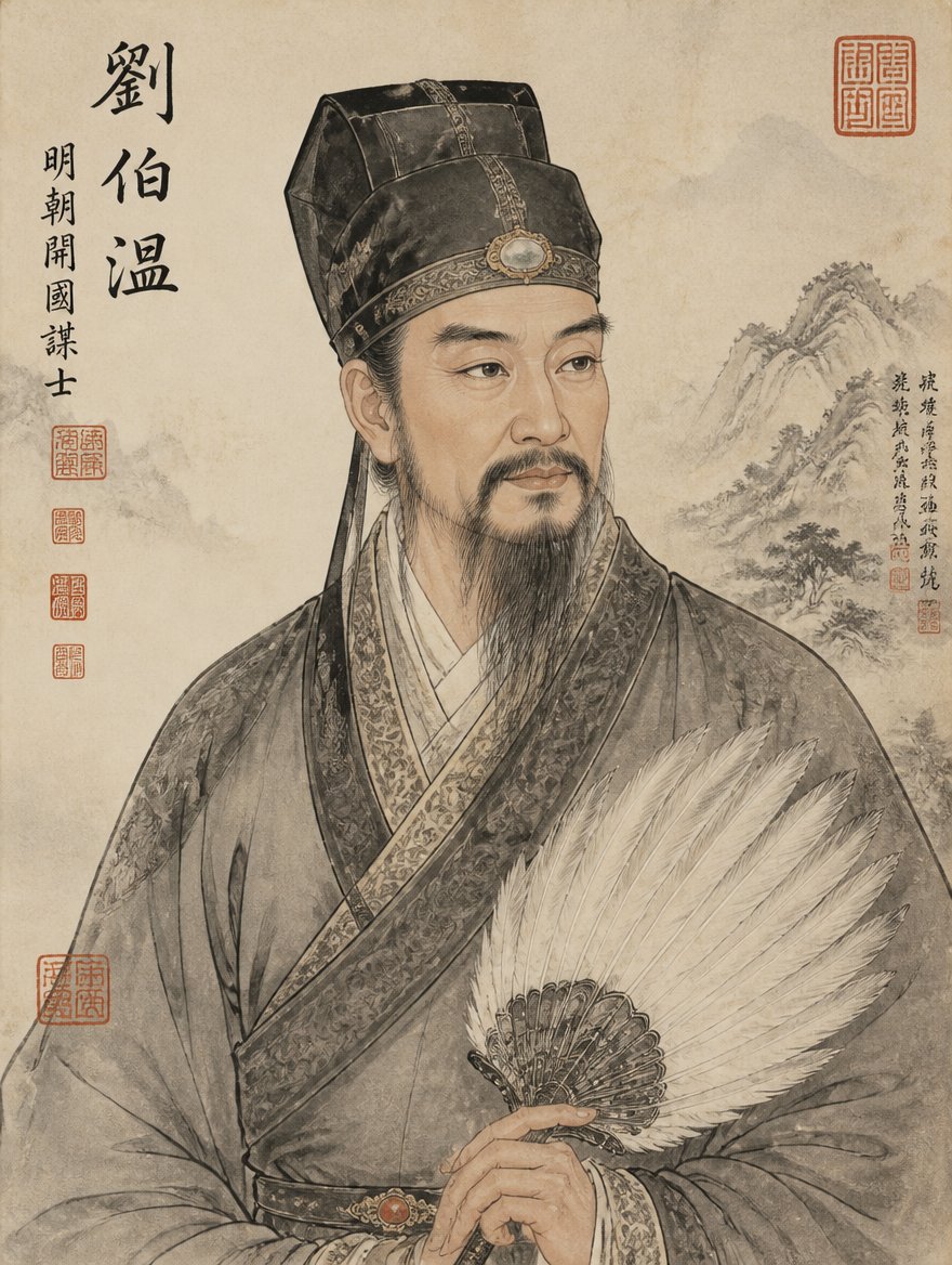 刘伯温想象画像